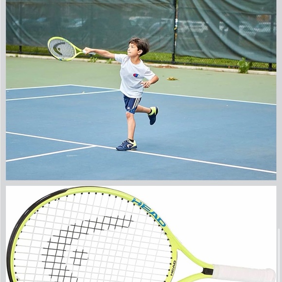Head Kids Tennis Racquet - Yellow and Blue - Picture 2 of 3